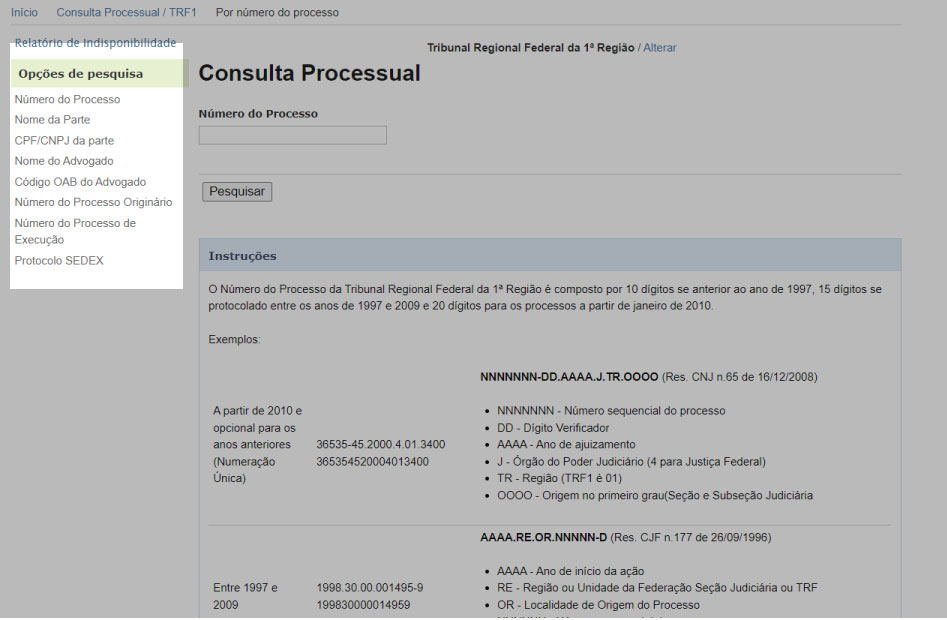 como consultar precatório do TRF1 online