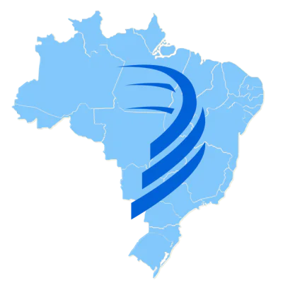 Mapa do Brasil com o símbolo da PJUS Investimentos